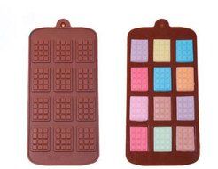 12 Cups Chocolate Mold Ice Lattice Mould Environmental Silicone Waffles Bakeware Ice Tray Cake Baking Tools