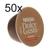 50 X Nescaf&eacute; Dolce Gusto Espresso Cortado Decafeinato, Decaffeinated, Coffee Capsule, 50 Capsules