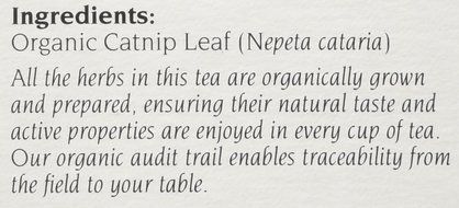 Celebration Herbals Organic Catnip Leaf and Blossom Tea Caffeine Free -- 24 Herbal Tea Bags N5