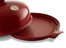 Emile Henry Ceramic Bread Cloche Burgundy, Mure Peyrot Boulange Lame, Banneton Proofing Basket Round 8 Inch Bundle N2
