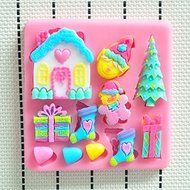 Martha Art Craft - Sugarcraft Decorating Kit High Quality Christmas Fondant Molds Silicone Silicone Cake Mold...