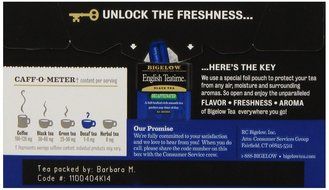 Bigelow Decaffeinated English Teatime Tea, 20-Count Boxes (Pack of 6) N3