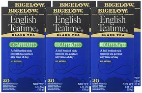 Bigelow Decaffeinated English Teatime Tea, 20-Count Boxes (Pack of 6) N5