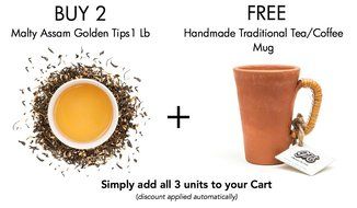 Malty Assam Golden Tips Loose Leaf Black Tea - Rare Tippy Second Flush Whole Leaf Blend Direct From Source in... N2