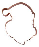 Cute Santa Claus Face Copper Cookie Cutter