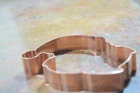 Cute Santa Claus Face Copper Cookie Cutter N2