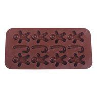 GlobalHouse Kitchen Durable Silicone Cookie Jelly Candy Chocolate Ice Cube Cake Mold Tray, Funny DIY Dessert Baking... N2