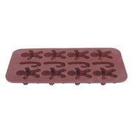 GlobalHouse Kitchen Durable Silicone Cookie Jelly Candy Chocolate Ice Cube Cake Mold Tray, Funny DIY Dessert Baking... N4