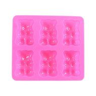 GlobalHouse Kitchen Durable Silicone Cookie Jelly Candy Chocolate Ice Cube Cake Mold Tray, Funny DIY Dessert Baking... N7
