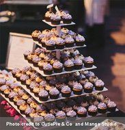 5 Tier Square Pole White Wedding Acrylic Cupcake Tower Display Cupcake Stand N4