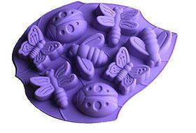 Insect Mould Silicone Bee Butterfly Cake Mold For Pudding Chocolate Cupcake Cake Stencil Baking Tools