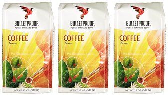 Bulletproof Ground Coffee 12 Ounce (Pack of 3)