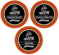 Twisted Pine Carameled Sea Salt Flavored Coffee, Single-Serve Cups for Keurig K-Cup Brewers, 24 Count N3