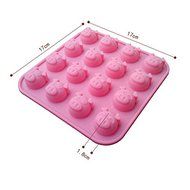 Cute Pig Shape Silicone Chocolate Mold Cake Mold Cookie Mould Cupcake