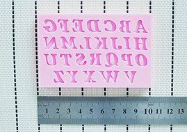 26 English Letters Shape Fondant 3d Molds Silicone Mold Cake candle Moulds chocolate Moulds bakeware N5
