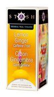 Stash Tea Lemon Ginger Herbal Tea, 30 Count Tea Bags in Foil (Pack of 6)