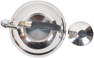 Vescoware Premium Whistling Tea Kettle, Rust Resistant Stainless Steel Teapot - 3.2-Qt N8