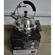 Vescoware Premium Whistling Tea Kettle, Rust Resistant Stainless Steel Teapot - 3.2-Qt N9
