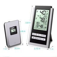 Oria Weather Station, Digital Indoor/Outdoor Temperature Wireless Thermometer with Remote Sensor &amp;Blue Backlight N6
