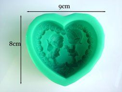 Lovely Girls Shape Silicone Soap Mold Fondant Cake Decorating Styling Tools Bakeware Cooking Tools Kitchen Accessories N2