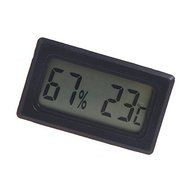 Mini Digital LCD Thermometer Hygrometer Humidity Temperature Meter Indoor Black N2