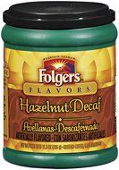 Folgers Decaf Hazelnut Flavored Ground Coffee, 11.5 Ounce