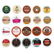 Custom Variety Pack Sampler Coffee, Cappuccino, Tea, Cider, Hot Cocoa, Single Serve Cups for Keurig K Cup Brewer...