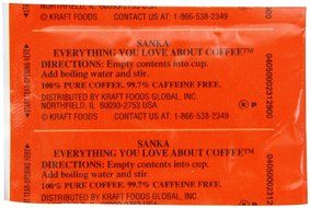 Sanka Instant Coffee Naturally Decaffeinated, 100-Count Pack, Net Wt. 5.9 Ounce N2