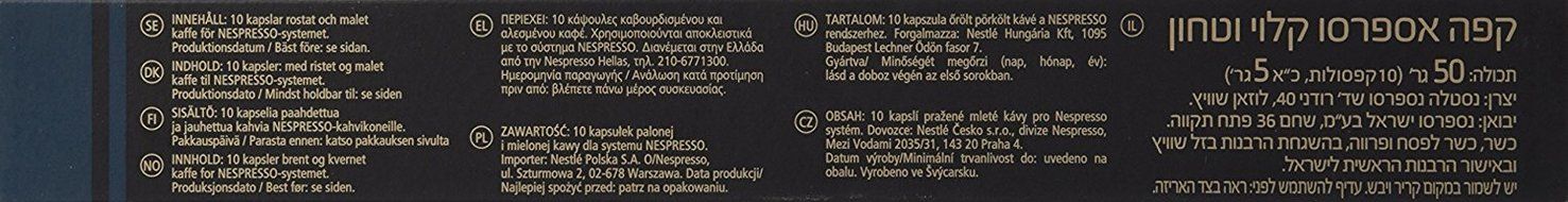 Nespresso OriginalLine: Dharkan Coffee, 10-count N2