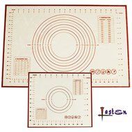 Lasten&reg; Silicone Mat Set, Beige Premium Silicone Baking Mat, Silicone Kneading Mat, Non Stick Heat Resistant,...