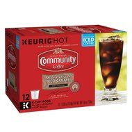 Community Coffee Iced Coffee K-Cup Pods, Mocha Vanilla, 12 Count (Pack of 3) N3