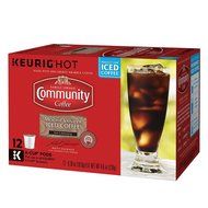 Community Coffee Iced Coffee K-Cup Pods, Mocha Vanilla, 12 Count (Pack of 3) N4
