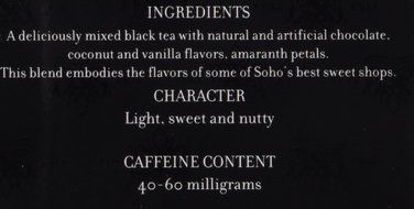 Harney &amp; Sons SoHo Chocolate Coconut Tea - 20 Count Sachet Tin N4