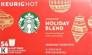 Starbucks Coffee Holiday Blend Keurig K-Cups, 54 Counts N4