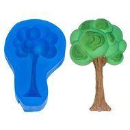 First Impression Molds B250 Cartoon Tree 1 Silicone Cake Decorating Mold, Large, Blue N2