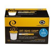 Coffee Beanery Cafe Carmel SWP Decaf Singlicious Servings Single-cup Coffee Pack Sampler for Keurig K-cup Brewers