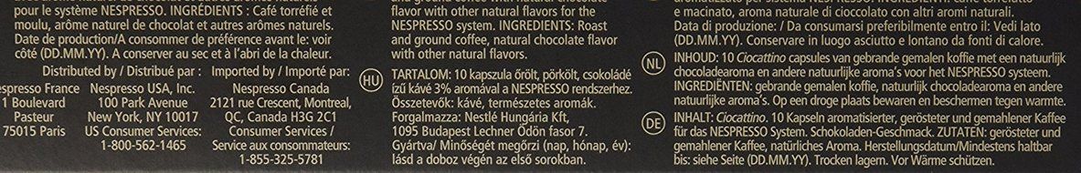 NESPRESSO OriginalLine: CIOCATTINO 10 Count N3