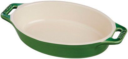 Staub Oval Dish, Basil, 0.5 qt. - Basil