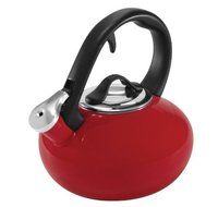 Chantal Loop Tea Kettle Enamel on Steel in Chili Red 1.8qt.