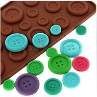 1pcs, Lovely Fastener Design Cake Cookie Chocolate Silicone Gel Mold Mould Baking Tray