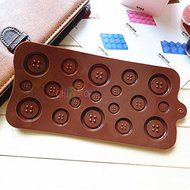1pcs, Lovely Fastener Design Cake Cookie Chocolate Silicone Gel Mold Mould Baking Tray N2