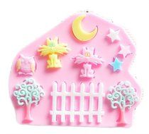 Chariot trading - Eat silicone mold moon and stars,Fondant Cake Decorating Tools