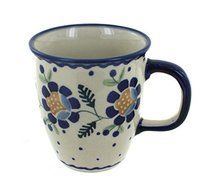 Polish Pottery Sunflower Coffee Mug