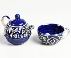 Cultural Concepts Mughal One Cup Kettle Blue N2