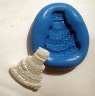 Wedding Cake Flexible Food Grade Silicone Push Mold for Polymer Clay, Resin,wax,miniature Food,sweets,plaster