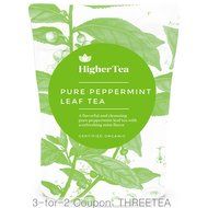 Pure Peppermint Leaf Tea 3 oz, By Higher Tea