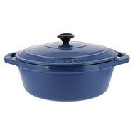 Chasseur 6-quart Blue French Enameled Cast Iron Oval Dutch Oven