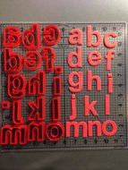 Arial Bold Lowercase Alphabet Cookie Cutter Set (Full Set 2 inches) N2