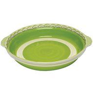 Caffco International MB6445803FLIMEGR02 M.Bagwell Collection Ceramic Casserole Dish, Lime Green and Cream