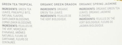 Mighty Leaf Tea Green Variety, 15 Count Whole Leaf Pouch, 1.32 oz (Packaging May vary) N6